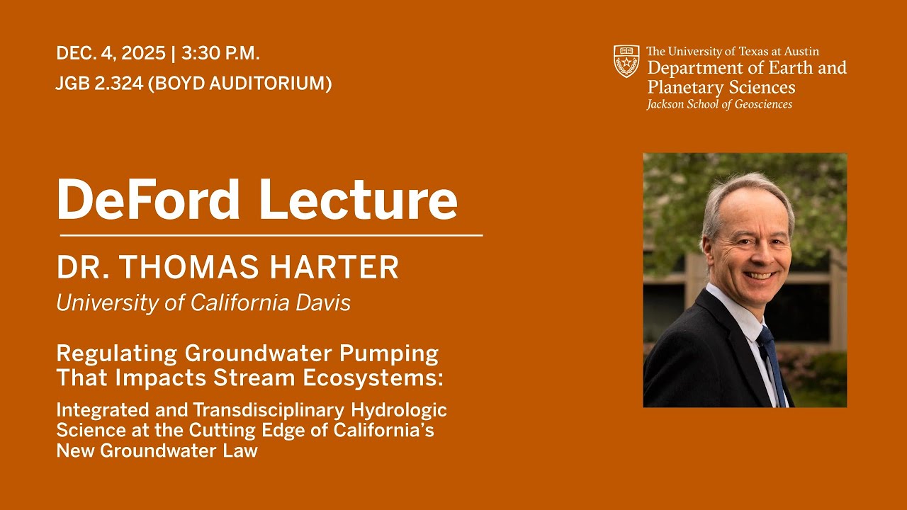 Thomas Harter | Regulating Groundwater Pumping That Impacts Stream Ecosystems