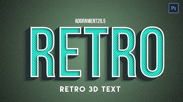Retro Text Effect - Adobe Photoshop Tutorial