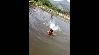 Desi Boys Today We Went To Take Bath In The River.
