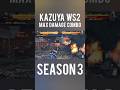 Season 3 Kazuya WS2 Max Damage Combo New Patch