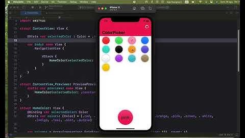 SwiftUI 4:  playing arround with ColorPicker