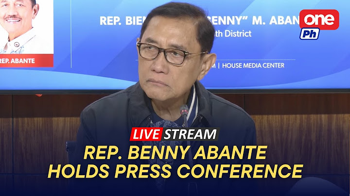 LIVE | Rep. Benny Abante holds press conference (July 15, 2025)
