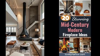 20 Stunning Mid Century Modern Fireplace Makeover Ideas