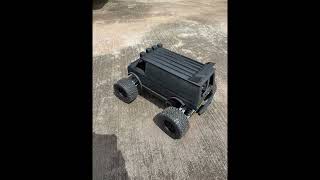 3D printed A-team van on a Rlaarlo Omni-Terminator with DJI Air 03 Unit as FPV.