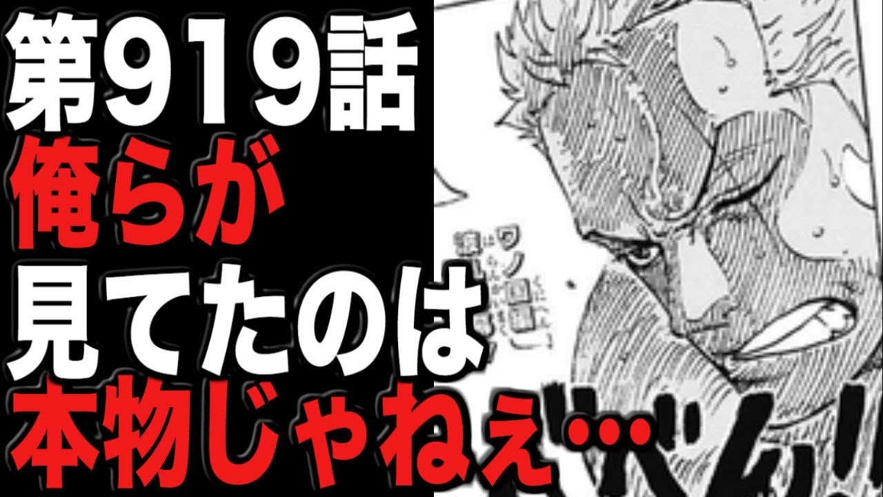 ワンピースネタバレ 第919話最新話 お墓が建つ衝撃理由をゾロが明かす 俺らが見ていたのは本物じゃねぇんだ Youtube