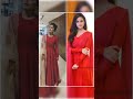 rashmika mandana vs vaishnavi chaitanya in same color dresses #love #music #langavoni