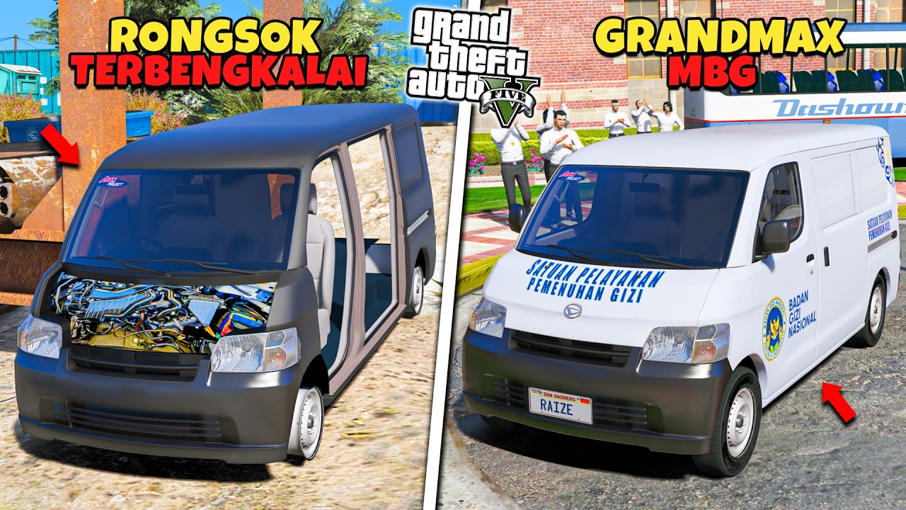 Aku Menemukan Mobil GRANDMAX MBG Langka Sudah Rongsok Terbengkalai - GTA 5 MOD