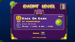 First Event Level!!"Back On Dash"