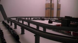 Kato N Scale Unitrack Layout Train Video 1