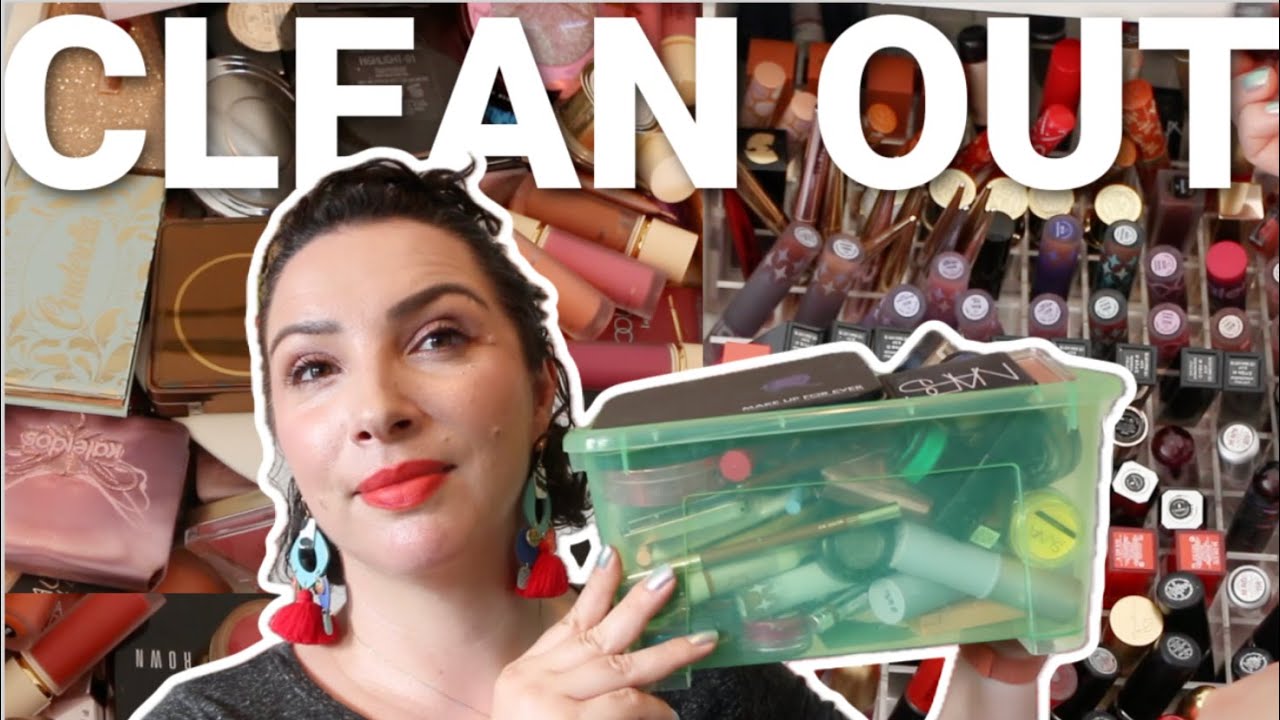 Makeup collection DECLUTTER - 87 items gone, no regrets!