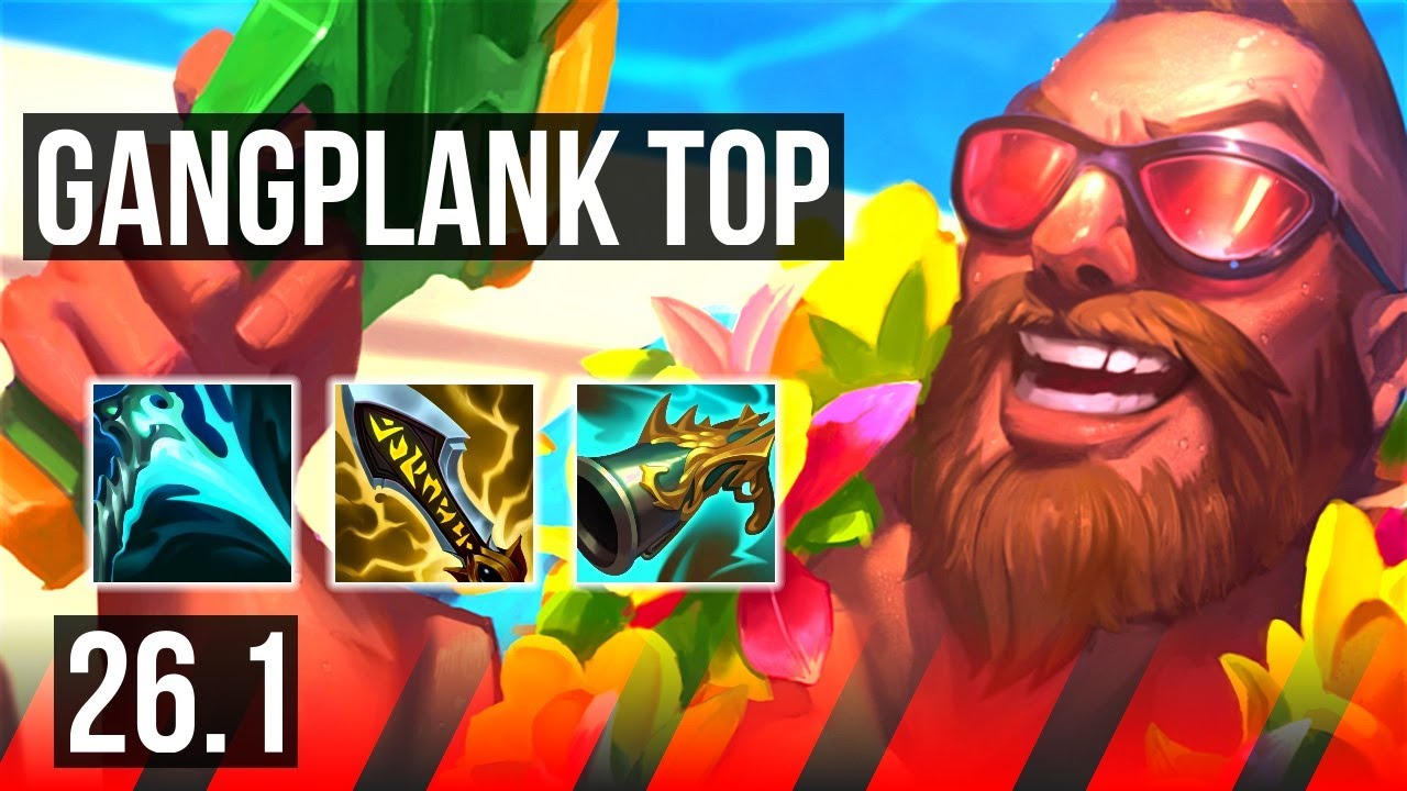 Watch Gangplank destroy Teemo in Challenger elo! 
Highlights: Good KDA: 17/2/7. 
Learn what runes to use, what items to build, understand how to lane, teamfight, and outplay your opponents as #Gangplank. 
/// #LeagueOfLegends high elo replay 
 
Thank you for watching! 
Did you learn something new? Share it in the comments! 
If you liked this video, please leave a thumbs up, if you disliked it, be sure to give me feedback in the comments. I appreciate your support! 
 
~~~| DOMISUMREPLAY |~~~ 
High elo replays for every role and champion. Improve your gameplay. Many uploads per day. 
 
~~~| WATCH MORE |~~~ 
Main channel: https://www.youtube.com/channel/UChkYqBSmrYsPjOTK2N4pdWg?sub_confirmation=1 
Gangplank channel: https://www.youtube.com/channel/UCF-5XIf3Yv1MXECs4RK5qmA?sub_confirmation=1 
 
More replays of: 
- Gangplank vs Teemo: https://www.youtube.com/playlist?list=PLDQFu0lMF4-n981p0W_2AXP_u1FaoVZ7r 
- Gangplank TOP: https://www.youtube.com/playlist?list=PLDQFu0lMF4-lbySz3MrHtgEN7fE2VeSZD 
- Gangplank: https://www.youtube.com/playlist?list=PL-TM5XNBRKzTY7-Lc5uqh-rEDqh0NSk_z 
 
~~~| MATCH INFO |~~~ 
GAME TYPE: Ranked Solo/Duo 5v5 
REGION: NA 
AVERAGE RANK: Challenger 
SEASON: Season 2026 
PATCH: 26.1 
 
~~~| SPECTATED PLAYER |~~~ 
CHAMPION: Gangplank 
SKIN: Pool Party Gangplank (Amethyst) 
RANK: Challenger 
RIOT ID: Solarbacca # NA1 
OP.GG: https://op.gg/summoners/na/Solarbacca-NA1 
RUNES: SORCERY - Arcane Comet, Nimbus Cloak, Transcendence, Scorch; INSPIRATION - Triple Tonic, Cosmic Insight (Adaptive Force + Adaptive Force + Health) 
 
~~~| OPPONENT |~~~ 
CHAMPION: Teemo 
SKIN: Omega Squad Teemo (Sandstone) 
RANK: Challenger 
RUNES: DOMINATION - Dark Harvest, Sudden Impact, Grisly Mementos, Ultimate Hunter; PRECISION - Legend: Alacrity, Cut Down (Attack Speed + Adaptive Force + Health Scaling) 
 
I am not one of the summoners playing in the matches uploaded to this channel, so I am unfortunately unable to answer questions about decisions made by the summoners in the game. 
 
played at 2026-01-09 22|42|24 (CET); rec on wd-elefant at 2026-01-10 09|14|48 (CET); mtdt at 2026-01-10 09|53|23 (CET); NA-5459755561-TOP-RED