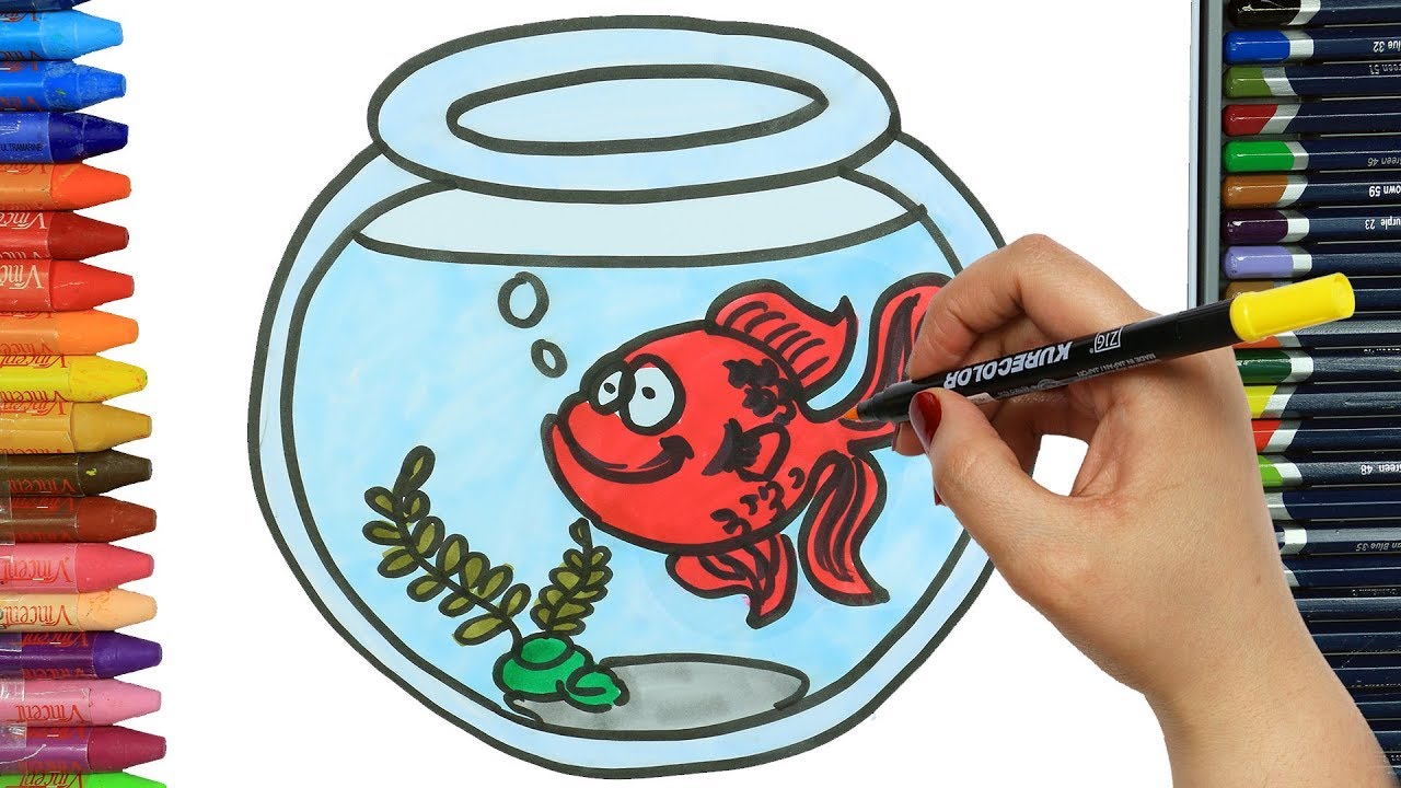 Jak Narysować Ryba Kolorowanki Dla Dzieci Kolorowanie Rysowanie I Kolorowanie Rysunek