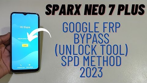 Sparx Neo 7 Plus Frp Bypass One Click Unlock Tool