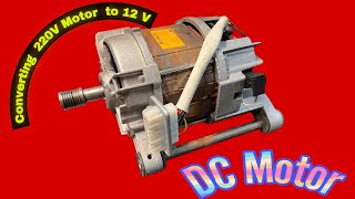 How to convert 220V motor to 12V DC motor amazing tips and idea￼