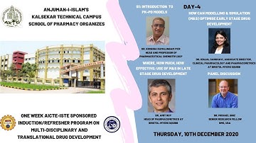 Day:IV AICTE-ISTE SPONSORED REFRESHER PROGRAM ON MULTIDISCIPLINARY & TRANSLATIONAL DRUG DEVELOPMENT