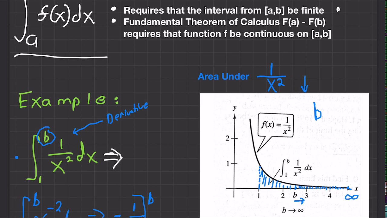 Calculus 2 (8.8) Improper Integrals Part A - YouTube