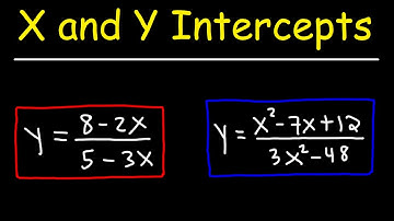 How To Find The X and Y Intercepts of a Rational Function | Algebra 2