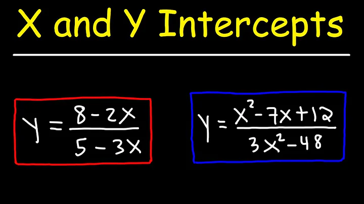 How To Find The X and Y Intercepts of a Rational Function | Algebra 2