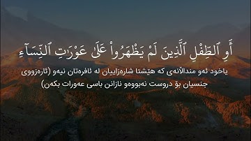 سورة النور (الآية ٣٠ - ٣١) القارئ سلمان العتيبي