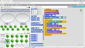 Tutorial Scratch - Numeri pari e dispari - Costumi e sensori