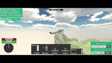 Altitude hold scenario for a fixed-wing UAV controller
