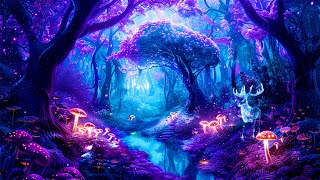 🔴 Magical Forest Ambience ✨ Soft Flute and Nature Sounds (Pandora at Night) | Relax your Mind, Sleep