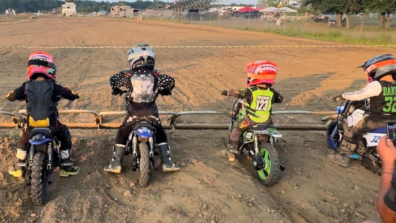 Koltyn almost wins his first Dirtbike race pw50
