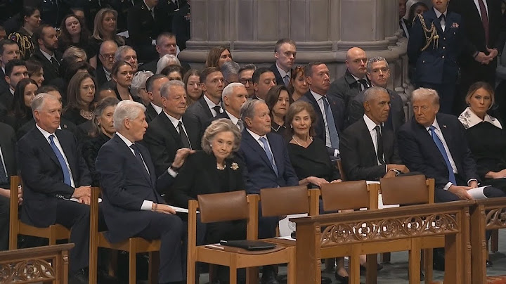 All five living presidents attend Jimmy Carter’s funeral service in Washington