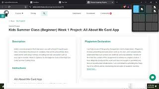 Summer Coding Class Weekly Project.