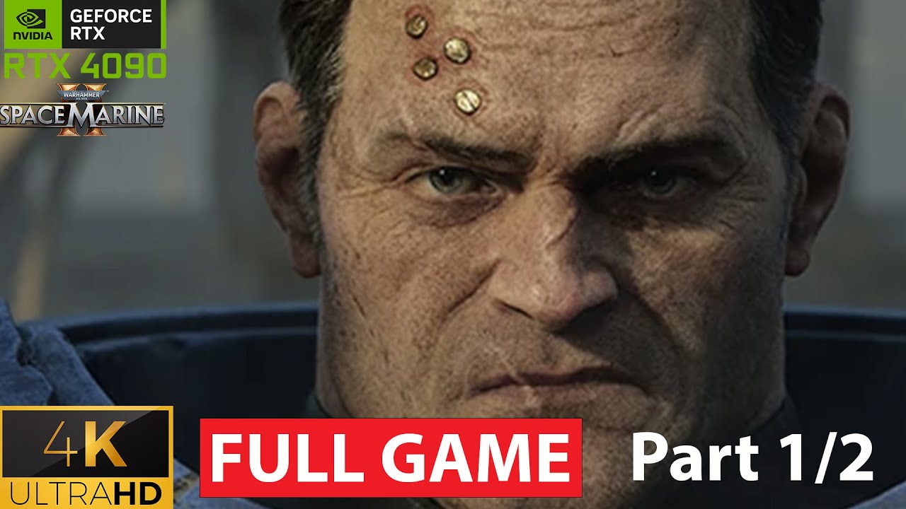 WARHAMMER 40K SPACE MARINE 2 Gameplay 4K No Commentary Full Game 1/2 RTX 4090 - Ryzen 7950x3D