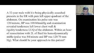 Ward Rounds - Abdominal Trauma (20.01.2022)