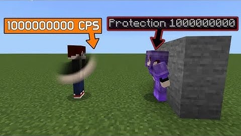 1 مليار ضربة بالثانية مقابل دروع نذر رايت protection1000000!!!😲😱 #minecraft