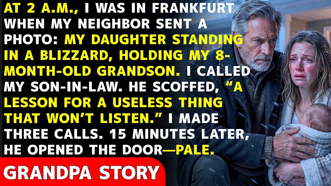 At 2:41 a.m., my phone lit up with a photo that stopped my heart. Snow was falling hard in Minnesota, and there was my daughter Nadia, barefoot in a thin nightgown, clutching her eight-month-old...