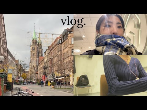 [Vlog]🇩🇪독일 유학생 개강 브이로그| 동기들과 시티투어🚶‍♂️•학교 오티•공부하고 수업듣는 일상✏️