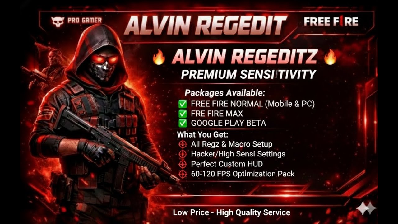 Best PAID Regedit Settings For Low End Free Fire PC FPS Boost Registry | BlueStacks 5 | MSI 5 