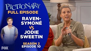 Ep 10. Will Jodie Crack Under Pressure? | Pictionary Game Show: Raven-Symoné vs Jodie Sweetin