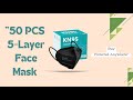 Comfortable 5-Layer Face Mask for Daily Use | Foldable &amp; Breathable Mask Pack
