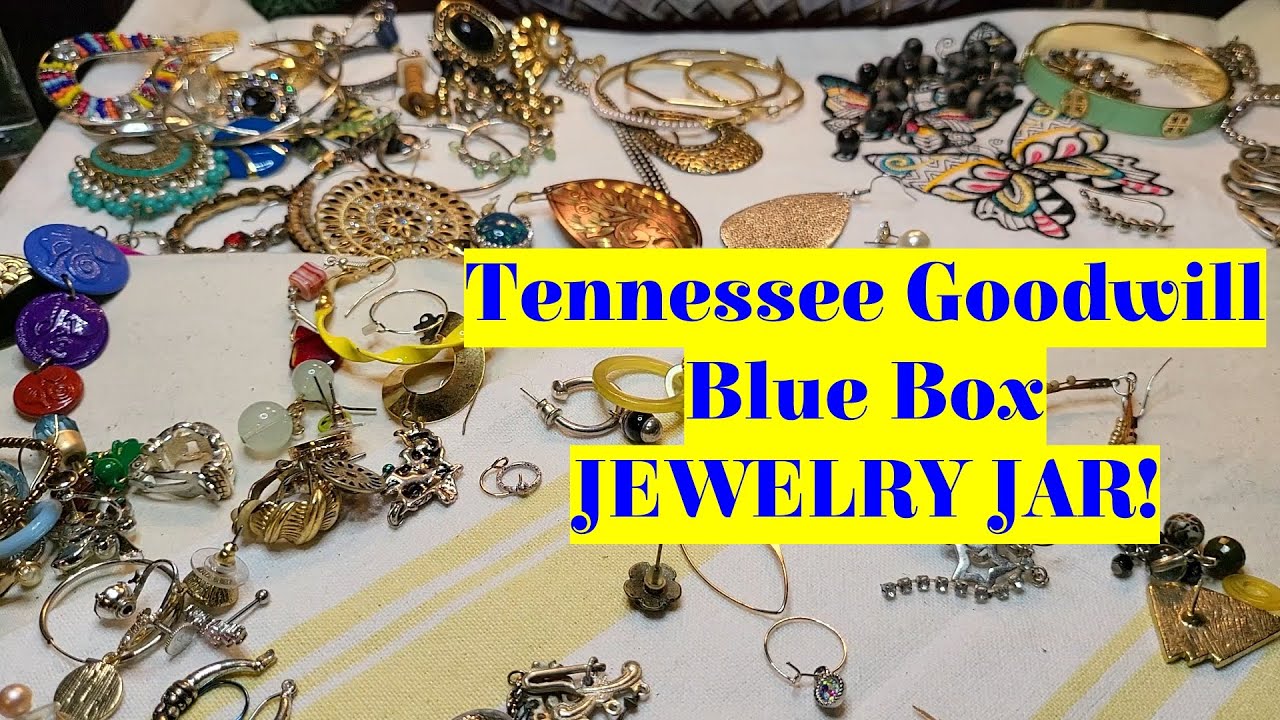 Another Tennessee Goodwill Blue Box JEWELRY JAR! YouTube