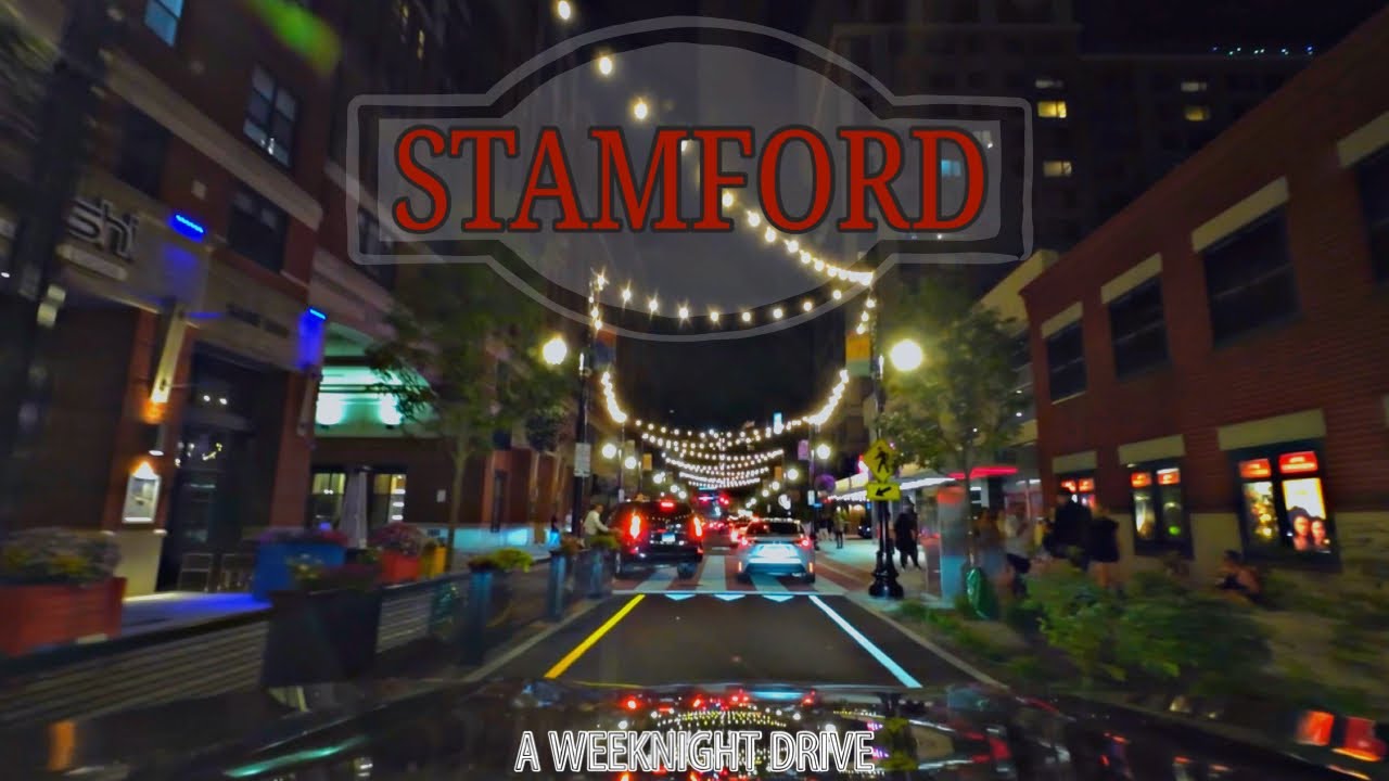 Stamford at Night | Connecticut 4K [New England]