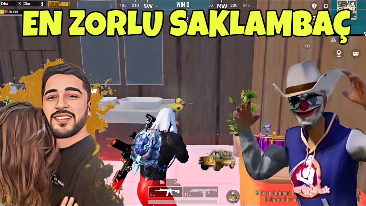 BU GECE RAHAT YATABİLİRİM! %1000 ZORLU SAKLAMBAÇTA DELİRECEKTİM! -PUBG MOBİLE