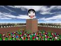 POV BIG Yoshie | Color Obunga Selene | Munci & All Nextbot Fire IN The Hole #nextbots #garrysmod