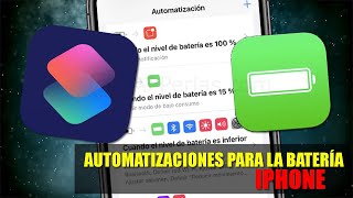 5 Automatizaciones para la BATERÍA del iPhone  [ATAJOS]