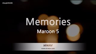 Maroon 5-Memories (Karaoke Version) chords