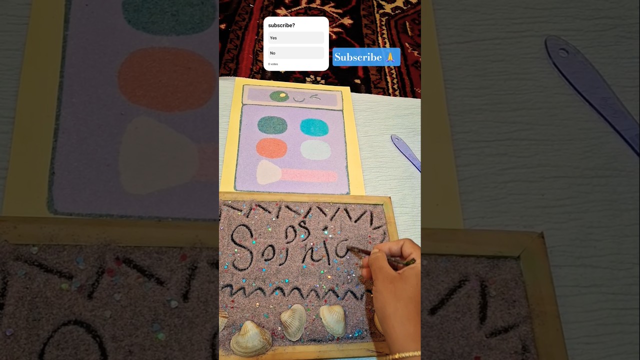 satisfying sand writing ✍️ 