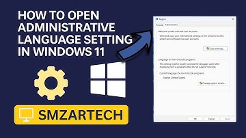 How to Open Administrative Language Settings in Windows 11 | Easy Fix. #windows11