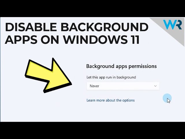 How to Disable Background Apps in Windows 11 [2023] - YouTube