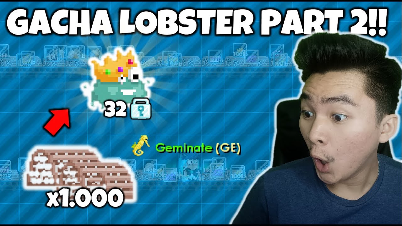 Gacha 1.000 Lobster Trap Part 2!! Growtopia Gacha Profit 2023 YouTube