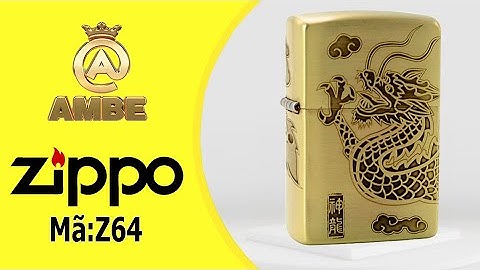 Bật lửa Zippo khắc ăn mòn hình rồng cực đẹp Z64 - AMBE.VN