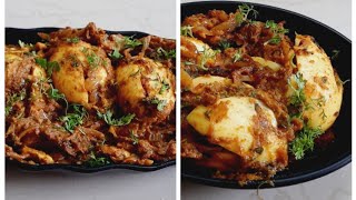 अंड्याचे भरीत/ Stuffed Egg Masala easy recipe #madhurisakhimanch #madhuritalkshow