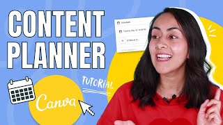 How to SCHEDULE Social Media Content - Canva Content Planner Tutorial
